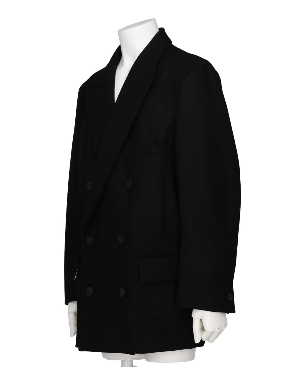 DOUBLE BREASTED SHORT OVERCOAT